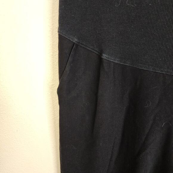 Alina Mae Maternity Wear to Work Ponte Pants Size XL Belly Panel Black - Picture 3 of 7